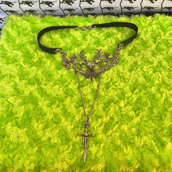 Leather fairy tale necklace - Picture 2 of 8